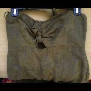 Anthropologie Elevenses size 6 jumpsuit in Moss.